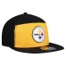 Бейсболка Pittsburgh Steelers New Era Gold/Black Outdoor Split Panel 9FIFTY Snapback