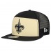Бейсболка New Orleans Saints New Era Gold/Black Outdoor Split Panel 9FIFTY Snapback