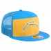 Бейсболка Los Angeles Chargers New Era Gold/Powder Blue Outdoor Split Panel 9FIFTY Snapback