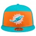 Бейсболка Miami Dolphins New Era Orange/Aqua Outdoor Split Panel 9FIFTY