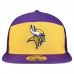 Бейсболка Minnesota Vikings New Era Gold/Purple Outdoor Split Panel 9FIFTY Snapback