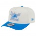 Бейсболка Detroit Lions New Era Cream/Blue Chainstitch A-Frame 9FIFTY