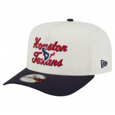 Бейсболка Houston Texans New Era Cream/Navy Chainstitch A-Frame 9FIFTY