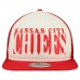 Бейсболка Kansas City Chiefs New Era Cream/Red Cutout A-Frame 9FIFTY Snapback