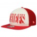 Бейсболка Kansas City Chiefs New Era Cream/Red Cutout A-Frame 9FIFTY Snapback