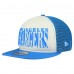 Бейсболка Los Angeles Chargers New Era Cream/Powder Blue Cutout A-Frame 9FIFTY Snapback