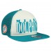 Бейсболка Miami Dolphins New Era Cream/Aqua Throwback Cutout A-Frame 9FIFTY Snapback Бейсболка Miami Dolphins New Era Cream/Aqua Throwback Cutout A-Frame 9FIFTY Snapback