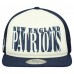 Бейсболка New England Patriots New Era Cream/Navy Cutout A-Frame 9FIFTY Snapback