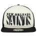 Бейсболка New Orleans Saints New Era Cream/Black Cutout A-Frame 9FIFTY Snapback