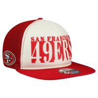 Бейсболка San Francisco 49ers New Era Cream/Scarlet Cutout A-Frame 9FIFTY Snapback