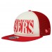 Бейсболка San Francisco 49ers New Era Cream/Scarlet Cutout A-Frame 9FIFTY Snapback