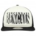 Бейсболка Cincinnati Bengals New Era Cream/Black Throwback Cutout A-Frame 9FIFTY Snapback