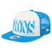 Бейсболка Detroit Lions New Era Cream/Blue Cutout A-Frame 9FIFTY Snapback