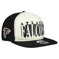 Бейсболка Atlanta Falcons New Era Cream/Black Cutout A-Frame 9FIFTY