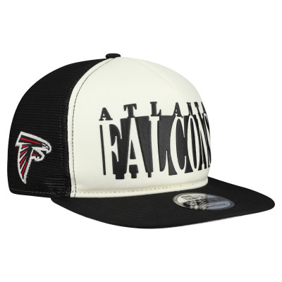 Бейсболка Atlanta Falcons New Era Cream/Black Cutout A-Frame 9FIFTY