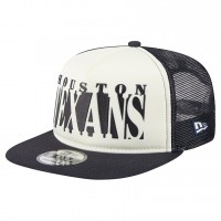 Бейсболка Houston Texans New Era Cream/Navy Cutout A-Frame 9FIFTY Snapback
