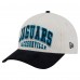 Бейсболка Jacksonville Jaguars New Era Cream/Black Throwback Two-Tone Sided Corduroy 9FORTY A-Frame