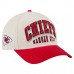 Бейсболка Kansas City Chiefs New Era Cream/Red Two-Tone Sided Corduroy 9FORTY A-Frame