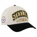 Бейсболка Pittsburgh Steelers New Era Cream/Black Two-Tone Sided Corduroy 9FORTY A-Frame