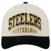 Бейсболка Pittsburgh Steelers New Era Cream/Black Two-Tone Sided Corduroy 9FORTY A-Frame