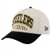 Бейсболка Pittsburgh Steelers New Era Cream/Black Two-Tone Sided Corduroy 9FORTY A-Frame