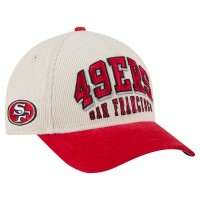 Бейсболка San Francisco 49ers New Era Cream/Scarlet Two-Tone Sided Corduroy 9FORTY A-Frame