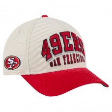 Бейсболка San Francisco 49ers New Era Cream/Scarlet Two-Tone Sided Corduroy 9FORTY A-Frame Бейсболка San Francisco 49ers New Era Cream/Scarlet Two-Tone Sided Corduroy 9FORTY A-Frame