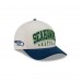 Бейсболка Seattle Seahawks New Era Cream/College Navy Two-Tone Sided Corduroy 9FORTY A-Frame Бейсболка Seattle Seahawks New Era Cream/College Navy Two-Tone Sided Corduroy 9FORTY A-Frame