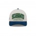 Бейсболка Seattle Seahawks New Era Cream/College Navy Two-Tone Sided Corduroy 9FORTY A-Frame