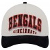 Бейсболка Cincinnati Bengals New Era Cream/Black Head Two-Tone Sided Corduroy 9FORTY A-Frame