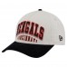 Бейсболка Cincinnati Bengals New Era Cream/Black Head Two-Tone Sided Corduroy 9FORTY A-Frame