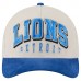Бейсболка Detroit Lions New Era Cream/Blue Two-Tone Sided Corduroy 9FORTY A-Frame