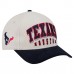 Бейсболка Houston Texans New Era Cream/Navy Two-Tone Sided Corduroy 9FORTY A-Frame Бейсболка Houston Texans New Era Cream/Navy Two-Tone Sided Corduroy 9FORTY A-Frame