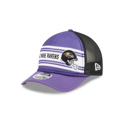 Бейсболка Baltimore Ravens New Era Purple Linear A-Frame 9FORTY