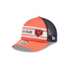 Бейсболка Chicago Bears New Era Orange Bear Linear A-Frame 9FORTY