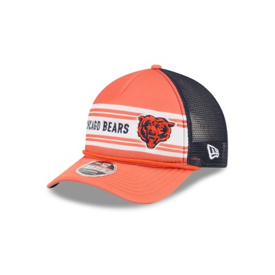 Бейсболка Chicago Bears New Era Orange Bear Linear A-Frame 9FORTY