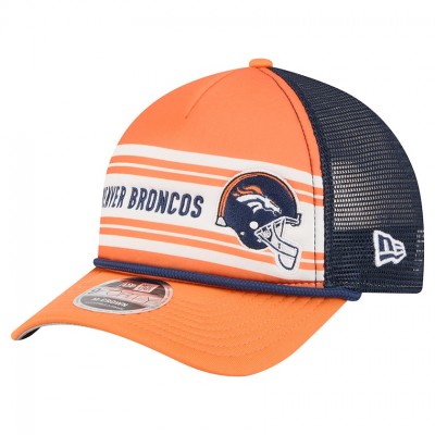 Бейсболка Denver Broncos New Era Orange Linear A-Frame 9FORTY