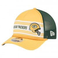 Бейсболка Green Bay Packers New Era Gold Linear A-Frame 9FORTY
