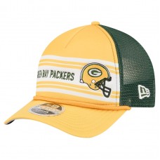 Бейсболка Green Bay Packers New Era Gold Linear A-Frame 9FORTY