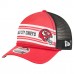 Бейсболка Kansas City Chiefs New Era Red Linear A-Frame 9FORTY