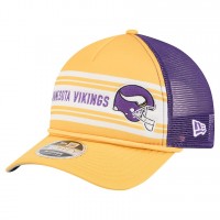 Бейсболка Minnesota Vikings New Era Gold Linear A-Frame 9FORTY