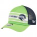 Бейсболка Seattle Seahawks New Era Neon Green Linear A-Frame 9FORTY Бейсболка Seattle Seahawks New Era Neon Green Linear A-Frame 9FORTY