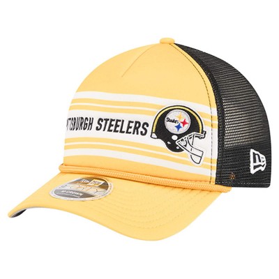 Бейсболка Pittsburgh Steelers New Era Gold Linear A-Frame 9FORTY