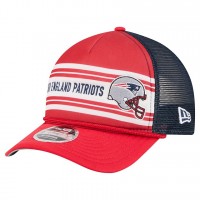 Бейсболка New England Patriots New Era Red Linear A-Frame 9FORTY