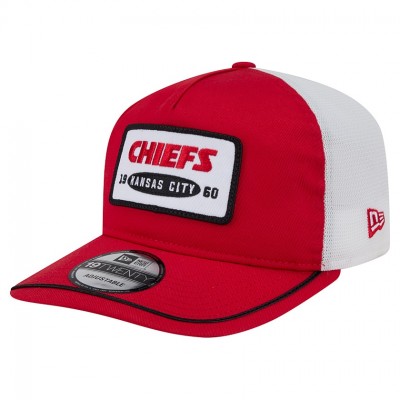 Бейсболка Kansas City Chiefs New Era Red/White Patch 19TWENTY