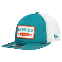 Бейсболка Miami Dolphins New Era Aqua/White Patch 19TWENTY