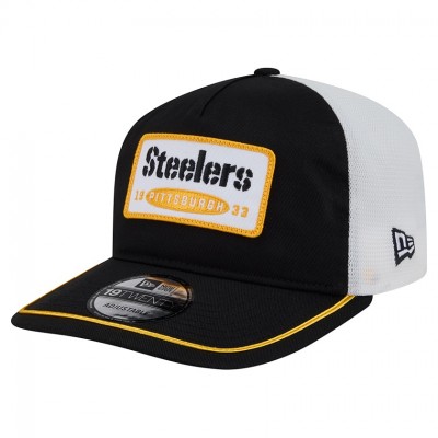 Бейсболка Pittsburgh Steelers New Era Black/White Patch Golfer