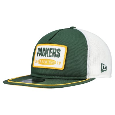 Бейсболка Green Bay Packers New Era Green/White Patch 19TWENTY
