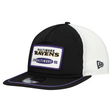 Бейсболка Baltimore Ravens New Era Black/White Patch 19TWENTY