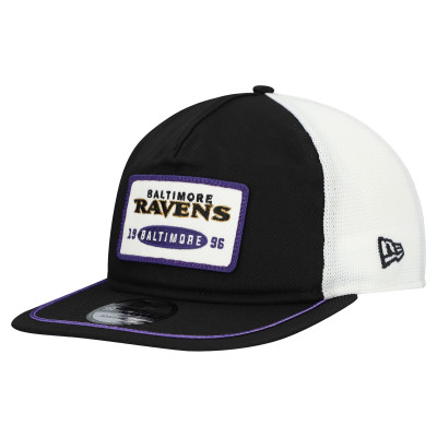 Бейсболка Baltimore Ravens New Era Black/White Patch 19TWENTY
